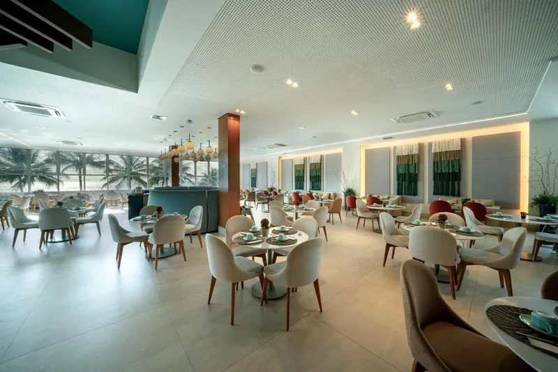 Café da manhã e refeições em Japaratinga Lounge Resort
